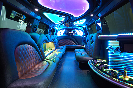 Cadillac Escalade limo in Jackson